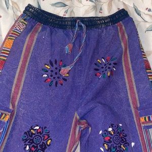 Boho Hippie Pants Medium Womens